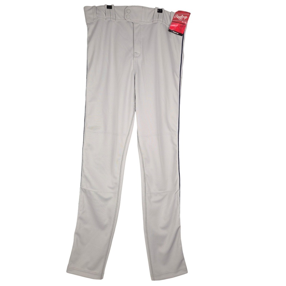Rawlings Baseball Pants Mens 38x36 Gray Pro Dri Relaxed Performance Athletic NWT